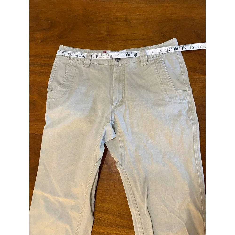 Khaki Tan Mountain Khakis Broadway Fit Cotton Straight Leg Pants (Mens 32x32)